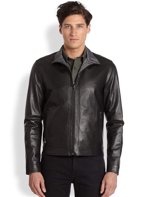 michael kors mens jacket saks off fifth|Michael Kors leather coats.